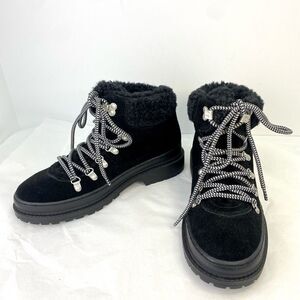 New Splendid Yvette Boot Black Suede Women’s Sz 8.5